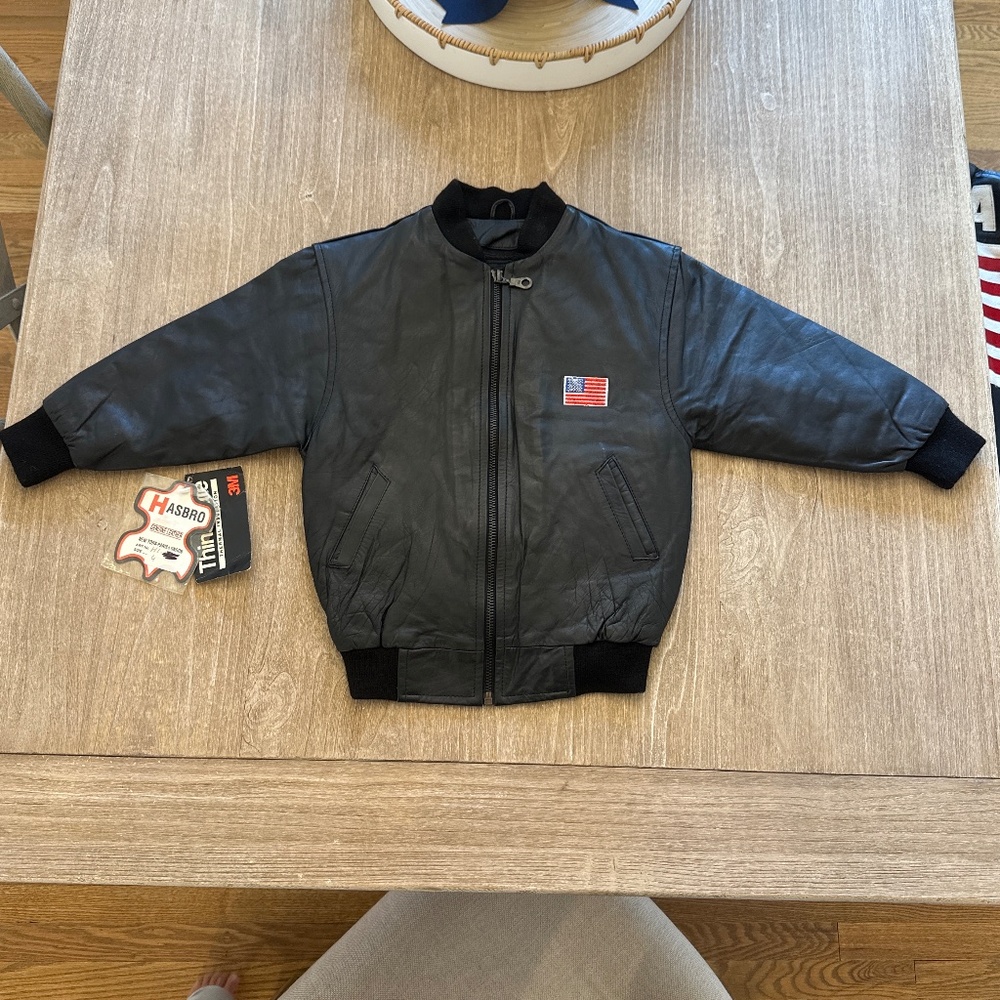 Hasbro genuine leather jacket
